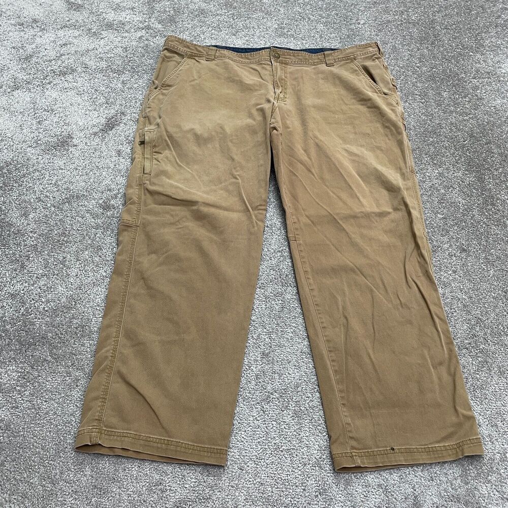 Columbia ROC Regular Fit Carpenter Pants Mens 42W 30L Brown Straight Leg Cotton